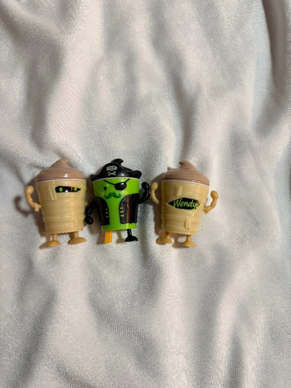 Wendy’s Frosty Frights Toy Lot of 3 Mummy Pirate Figures